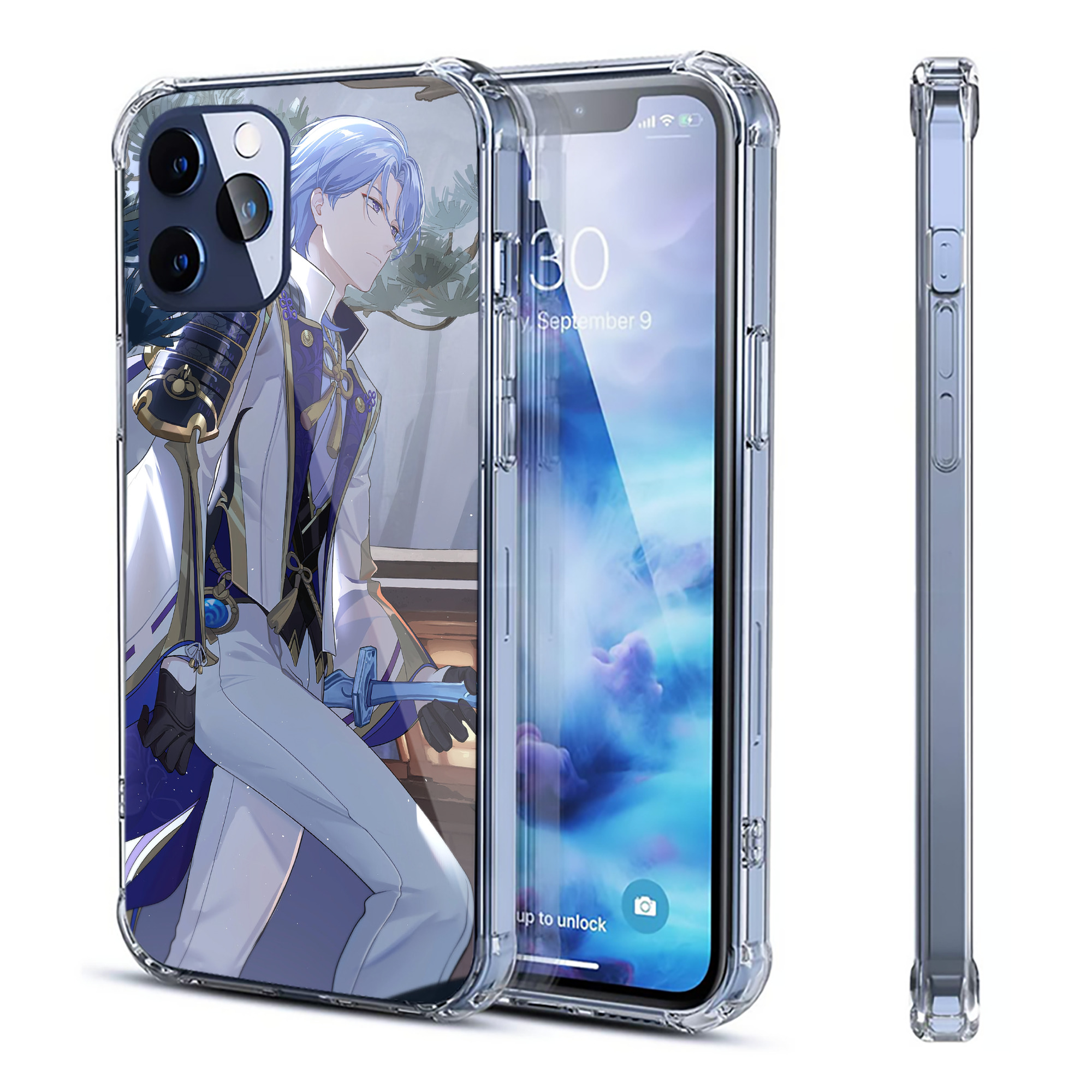 げんし神 genshin 【iPhone 12シリーズ対応】透明スマホケース（クリアソフトケース）